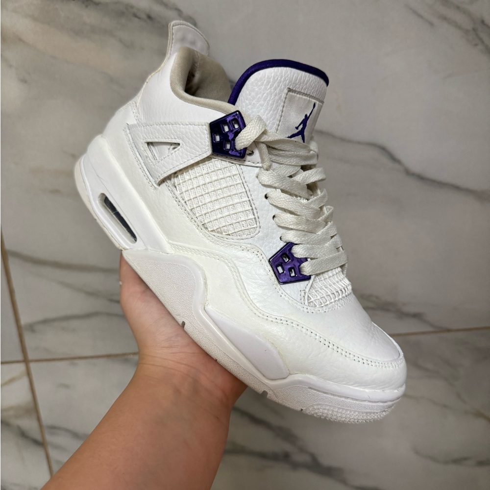 Jordan 4 purple metallic
